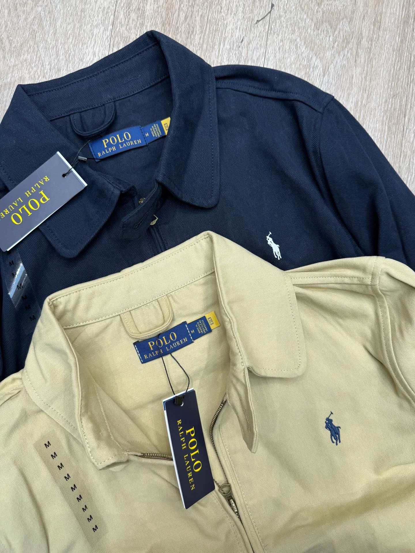 P300 Ralph Lauren·🇺🇸American high-end brand new color-blocked jacket ✅✅✅Ready stock Focus on quality and compare at will Size: S M L XL Color: Navy Khaki